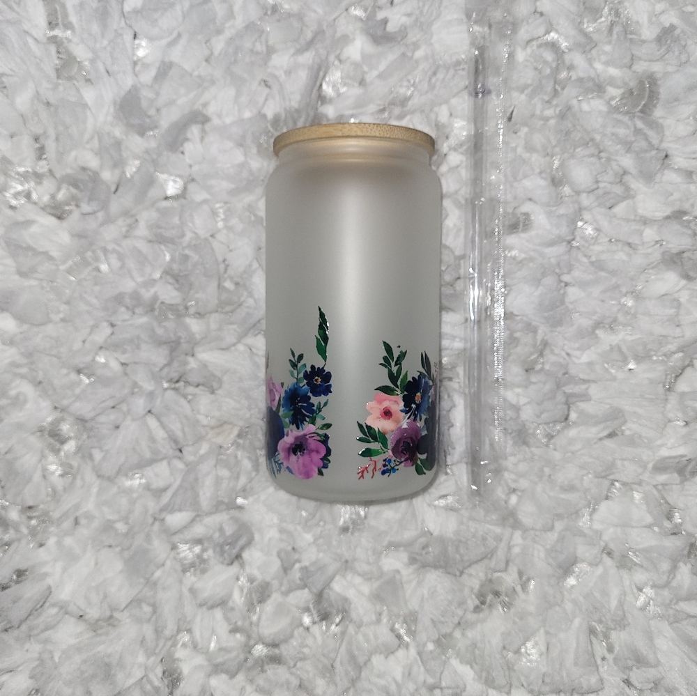 Glass can cup - Picture 3 of 3